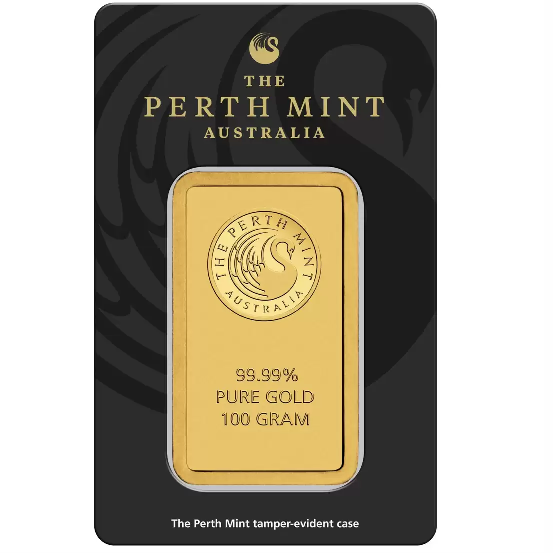  100g Gold Perth Mint Minted Bar